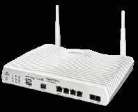 אבטחה עם מודם מובנה ADSL או VDSL אפשרות לכניסת WAN נוסף קווי או אלחוטי סינון אתרים ותוכן בתשלום תקן
