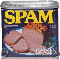 מהו ספאם - SPAM )אותיות גדולות( הוא סוג של בשר - spam )אותיות קטנות( הוא שליחת דוא"ל ללא רשות המקבל )unsolicited( ההסבר המלא נמצא ב: http://www.