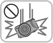 הטיפול במצלמה שמרו את המצלמה מחבטות, רטטים חזקים או לחצים.