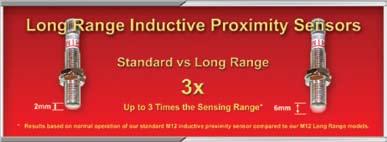 Long range 3X DC Inductive long range sensors גששים אינדוקטיביים גששים אינדוקטיביים נתונים נוספים מרחק חישה Ø 6.
