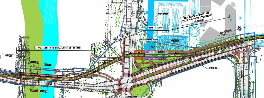 כרך ב' חלק א' מב וא להנדסה - פרויקט גשר הירקון רוקח ותחנת רידינג )G3-4) תמונה מס' 6 תוואי כללי עם רקע הפרויקט 1.