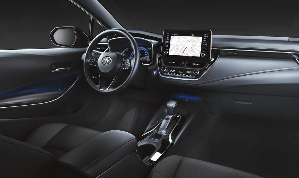 באמצעות: מסך מגע צבעוני "8: להצגת נתונים ולשליטה מלאה במגוון מערכות ברכב.