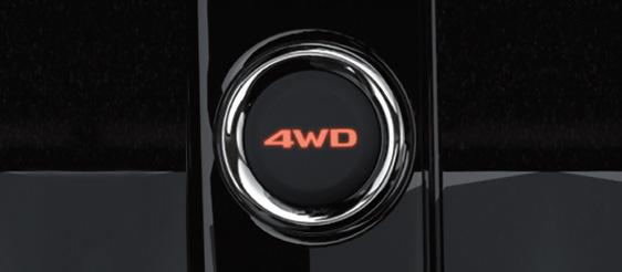 בעזרת מתג השליטה ניתן לבחור בקלות במצב הנהיגה המתאים ביותר: 4WD ECO לנהיגה