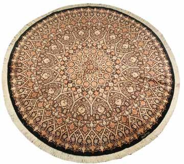 1241. שטיח סראפי פרסי ייחודי, בדוגמא חוזרת של מדליונים, פרחים וצורות שונות על רקע אדמדם, חום וקרם. 249X197 ס"מ. $ 4,000 5,000 1242.
