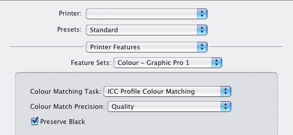 (Graphic Pro 1 (צבע [Colour Graphic Pro1] 5 6 7. מתפריט Task] [Colour Matching (משימת התאמת צבע) (6), בחר.