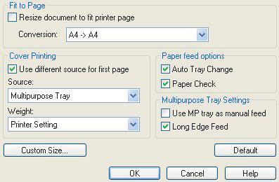 הדפסת שער הדפסת שער פירושה שהדף הראשון (השער) של משימת הדפסה מוזן ממגש נייר אחד, ושאר הדפים של משימת ההדפסה מוזנים ממגש נייר אחר. תכונה זו אינה זמינה במנהל מדפסת PostScript של.