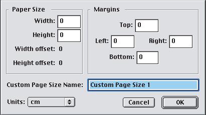 נייר) ובחר בגודל הנייר של המדפסת מהרשימה הנפתחת [Conversion] (המרה). MAC OS 9 הערה האיור בהליך זה מציג את מנהל המדפסת של.Apple LaserWriter ההליך כמעט זהה במנהל המדפסת של.Adobe PostScript 1.