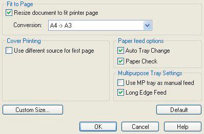 מבלי לשנות את נתוני ההדפסה. תכונה זו זמינה רק במנהלי מדפסת מסוג.Windows PCL 1.