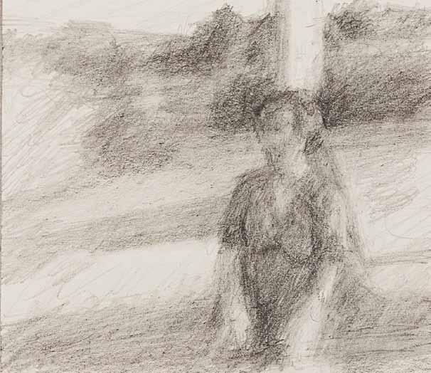 Study for "Portrait of Hasida, on the Road to El Bureij" Pencil on paper