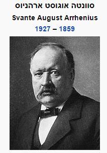 סוונטה אהרניוס כימאי שוודי הראשון שהציע הגדרה לחומצות ובסיסים.