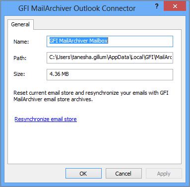 GFI של הדואר תיבת על הימני העכבר לחצן באמצעות לחץ,Microsoft Outlook של הדואר מתיקיות 1.