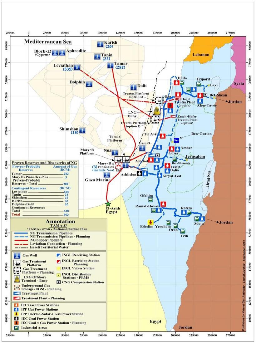 4.6 מערכת ההולכה בישראל 4.6.1 מטרת מערכת ההולכה היא הולכת גז טבעי בלחץ גבוה מהספקים ועד לצרכנים גדולים ומערכת החלוקה.