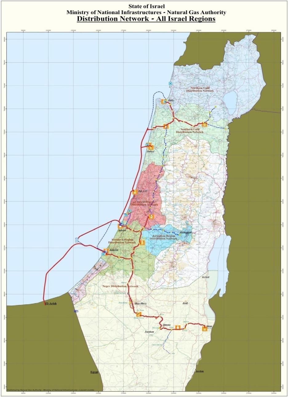 4.8 להלן מפת איזורי החלוקה- איזור חיפה והגליל איזור חדרה