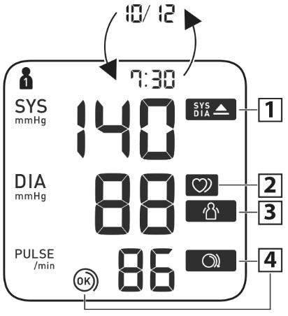 אם הלחץ הסיסטולי שלכם מעל :mmhg 210 לאחר ששרוול הזרוע מתחיל להתנפח, לחצו לחיצה ארוכה על לחצן STOP] [START / עד שהמד מנפח 30 עד mmhg 40 יותר מהלחץ הסיסטולי המשוער.
