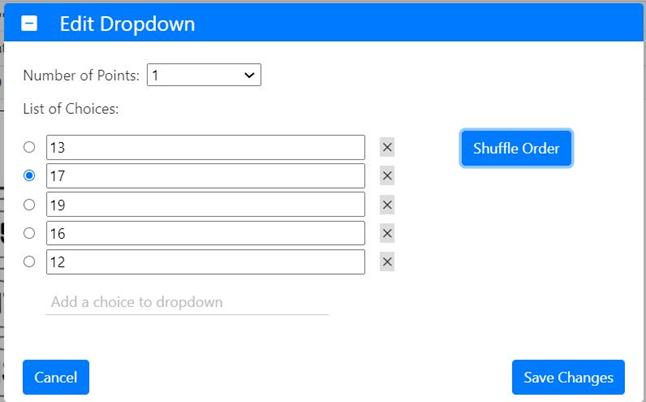 שאלות מסוג התאמה: בחירת תשובה אחת נכונה Dropdown קישור לסרטון הסבר