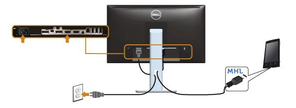 1 כבה את המחשב ונתק את כבל החשמל.. 2 חבר כבל HDMI/MHL/mDP/DP/VGA/USB 3.