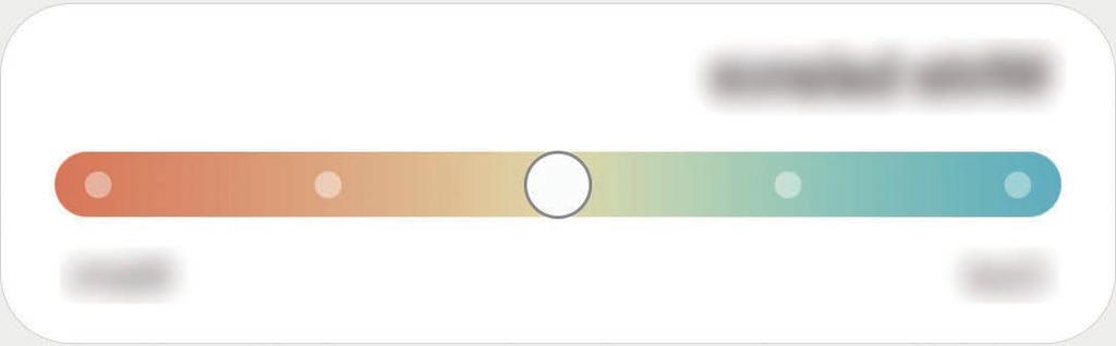 תורדגה מיטוב איזון צבע מסך מלא מיטוב צבע תצוגה על-ידי כוונון גווני הצבע על פי העדפותיך. במסך ההגדרות, הקש על תצוגה מצב תצוגה ססגוני והתאם את סרגל כוונון הצבע תחת איזון לבן.