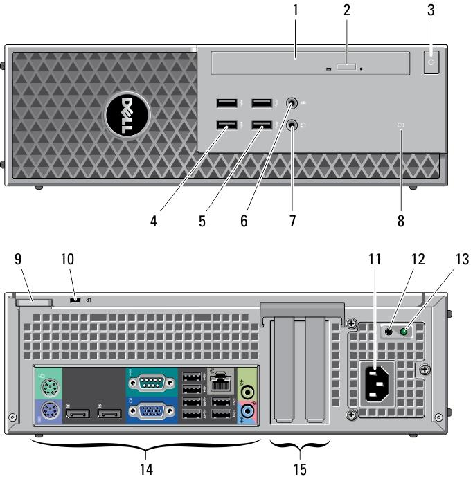 נורית תקינות של קישור רשת () שנייםDisplayPort מחברי 3. מחבר רשת 4.