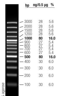 לתוצרי ה PCR והרצה על גבי ג'ל אגרוז.1.5% M -סמן גודל -Cut ;2 log Ladder עבר חיתוך; -U.