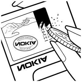 מידע בנוגע לסוללות הנחיות לאימות המקוריות של סוללות Nokia השתמש תמיד בסוללות מקוריות של Nokia למען בטחונך.
