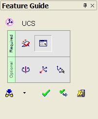 UCS Center of Geometry )יצירת UCS בעזרת תיבה חוסמת( פקודה זו מיועדת אם אנו רוצים ליצור UCS במרכז או באחד מנקודות הקצה של התיבה החוסמת את החלק.
