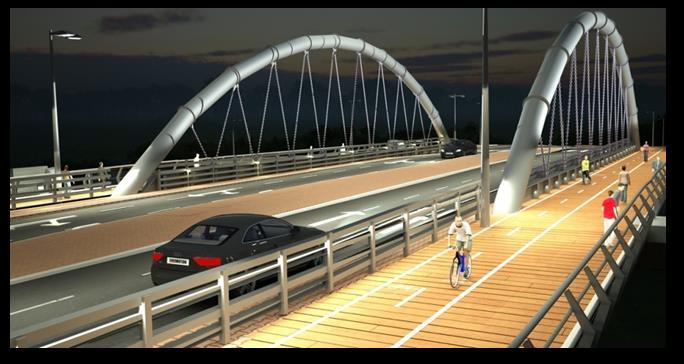 14 גשר "השרון" קריית השרון- נתניה גשר זה יחבר בין קריית השרון לאזור התעשייה הדרומי בסמוך לאצטדיון.