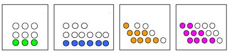 שם תאריך חלק א'- שברים פשוטים מבחן מסכם "פשוט חשבון" ספר שני כיתה ו' )משך המבחן 90 דקות(. פתרו את השאלה )אפשר להיעזר בציור(. כתבו תרגיל מתאים. בקופסה 0 מסטיקים עגולים צבעוניים.