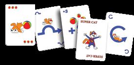 258044 שוק בריבוע 50 משחק קלפים מאתגר )עד 6 תל'( ללימוד משפחת המרובעים )מכיל 60 קלפים(.