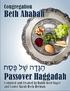 Congregation Beth Ahabah Passover Haggadah Compiled and Created by Rabbi Scott Nagel and Cantor Sarah Beck-Berman