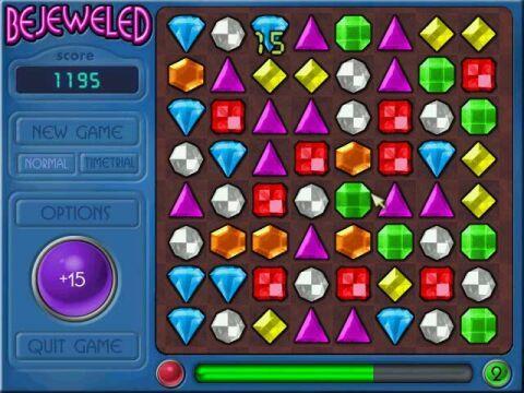 Bejeweled 2001 המשחק שהכי סימן את המהפכה עבורי היה Bejeweled ב 2001 אתרי תוכן רבים פתחו עמודי משחקים ונתנו לגולשים שלהם לשחק בחינם בתמורה לצפייה בפרסומות