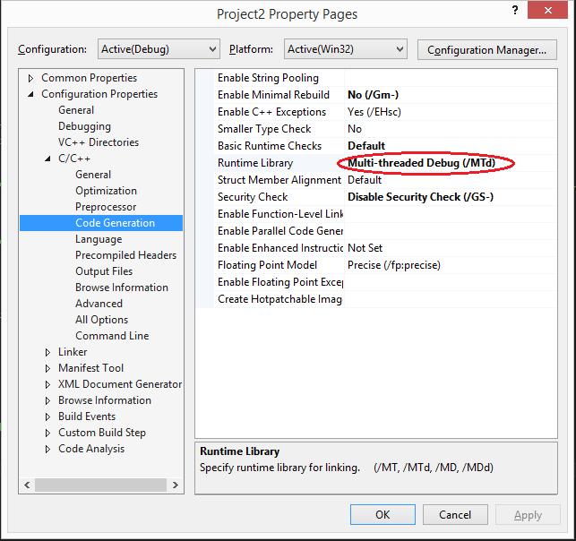 Statically Linking of MSVCR DLL לרוב הפרויקטים C שנכתבים ב- Visual Studio יש הסתמכות מסוימת על ספריה המלאה בפונקציות עזר שהקומפיילר מוסיף לפרויקט ומכילה פונקציות שונות, למשל פונקציות העזר שבודקות מצב