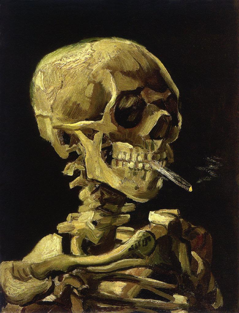 Vincent van Gogh, Skull with Burning