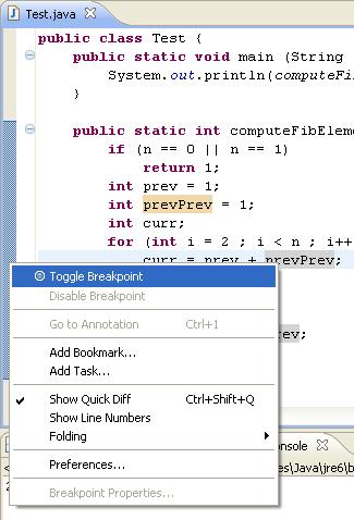 Debugger Add Breakpoint Right click