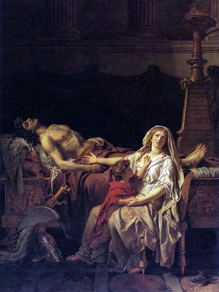 תמונה מס' 4 ז'אק לואי דויד, אנדרומכה מתאבלת על הקטור, 1783, שמן