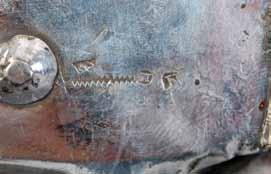 עטור הכתר שבור וחסר, ידו של אחד האריות שבורה וחסרה. פתיחה: $800 74. Torah Shield Shield for Torah Scroll. Berlin or Poland (Berlin style), [19th century?].