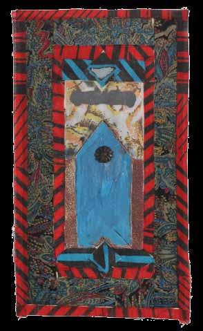 1955) Untitled / 1989 / Mixed media on paper / 21X12 cm / Signed and dated on the reverse $300-400.