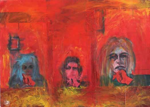 1932) A Little Bit Dr. Gamzo / Mixed media on a print / 75X51 cm Signed and described $1200-1600.