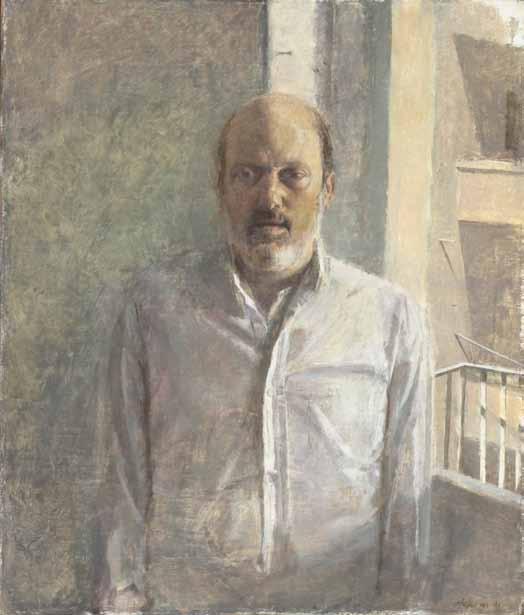 .230 דניאל אלנקווה )נ. 1962( דיוקן האספן ארני דרוק / 1995 / שמן על בד / 60X51 ס מ / חתום ומתוארך מקור: אוסף ארני דרוק. Daniel Enkaoua (b.