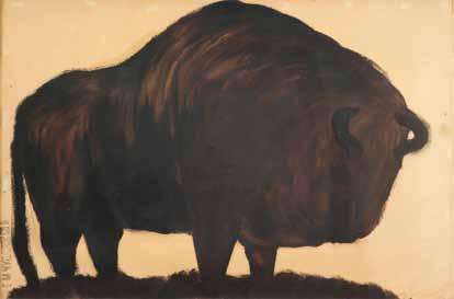 1934) Buffalo / Ink on paper / 61X92 cm Signed with the artist s stamp $600-800.