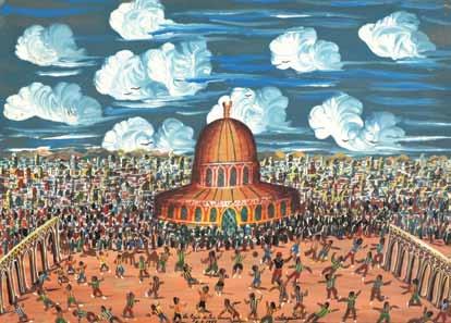 98 99.98 גבריאל כהן )נ. 1933( כיפת הסלע / 1983 / שמן על עץ 58X81 ס מ / חתום, מתוארך ומתואר )בצרפתית(.