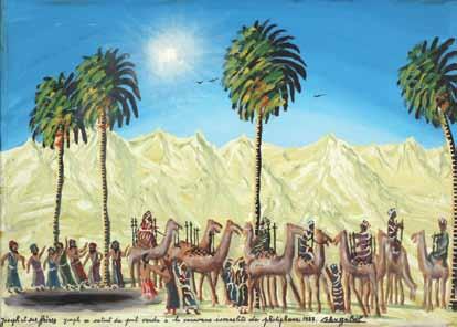 1933) Selling Joseph / 1987 / Oil on canvas / 51X71 cm / Signed, dated and described (in French) $800-1000