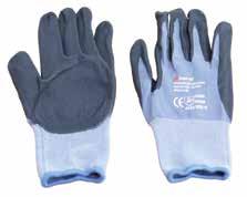 Nitrile PU Gloves כפפות לייקרה + PU מושפרץ עם נקודות אחיזה