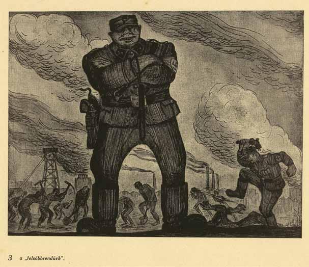 347. Postcards with illustrations by Shraga Weil Hungary Ten postcards with b/w illustrations, portraying life in concentration camps and death camps and the holocaust of Hungarian Jews.