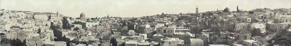 22 22. Panorama of Jerusalem Panorama of the Old City of Jerusalem. W.R. Wallace, London, [ca.1920]. Printer's details appear on the lower right corner. 118X21cm. Good condition. Framed 121X23.5cm.