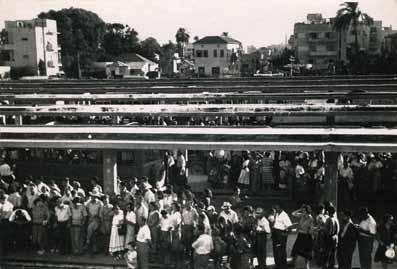 When it opened it was considered the most advanced bus station in the country and it encompassed service areas, underground passages and public services. Photos are ink stamped by the photographer.