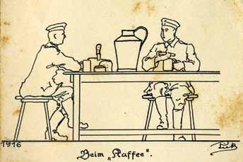 147. Collection of Paintings, Drawings and Graphic Designs Kurt Pick World War I Frankfurt Ex-Libris Labels Remarkable collection of paintings, drawings and sketches for graphic designs, created by