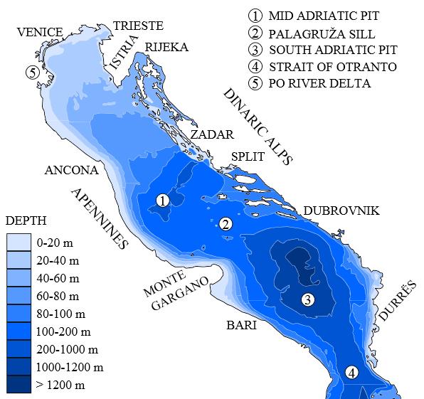 היווצרות הים התיכון הים האדריאטי איים כחומר