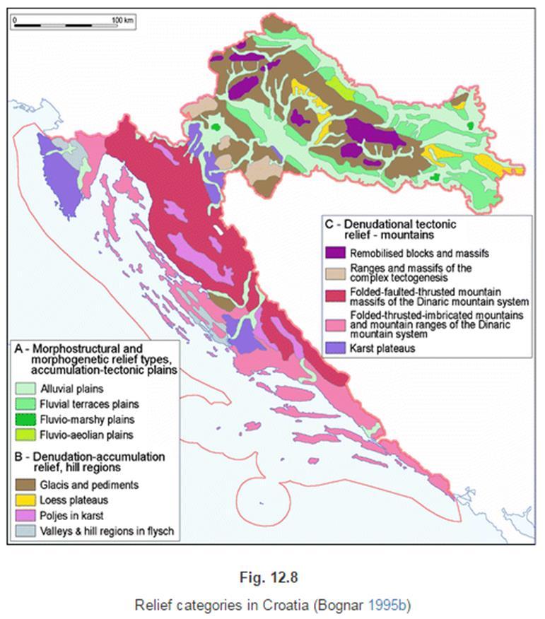 Mountainous-basin region of NW Croatia 2. Dinaric Mountain Belt 2.1. Mountainous Croatia 2.2. Istrian peninsula with Kvarner coastal region and archipelago 2.3.