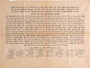 חשבון הכנסות והוצאות מודפס של כולל רומניה בצפת, תרפ ד. כרוזים של הרבנות הראשית בצפת, ועוד. כ- 30 פריטים. גודל ומצב משתנה [רובם במצב טוב]. פתיחה: $250 24.