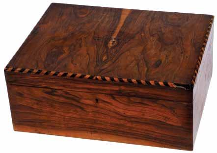 238 238. Olive Wood Sewing Box Eretz Israel, The 19 th Century Olive wood box, for storing sewing supplies. Eretz Israel, end of 19 th century. Olive wood; wood inlay; printing.